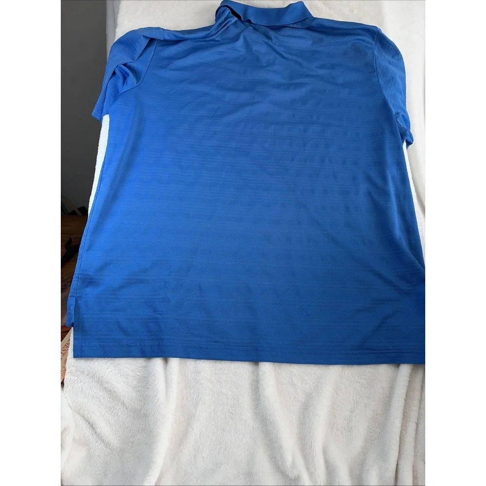 Adidas Polo Shirt Adult Golf Polo Mens Size XL Blue Comfort Classic Breathable - Picture 4 of 8